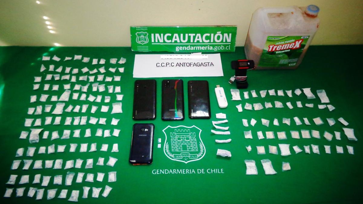 Incautan celulares y drogas en cárceles de Antofagasta Incautan celulares y drogas en cárceles de Antofagasta