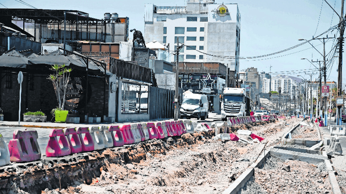 Obras en Av. Ejército Antofagasta se extenderán hasta junio Obras en Av. Ejército Antofagasta se extenderán hasta junio