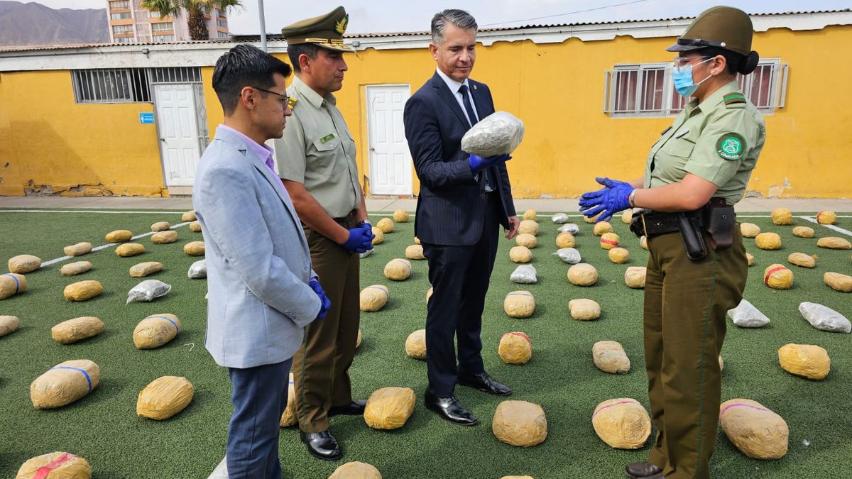 Descubren 485 kilos de droga en Antofagasta Descubren 485 kilos de droga en Antofagasta