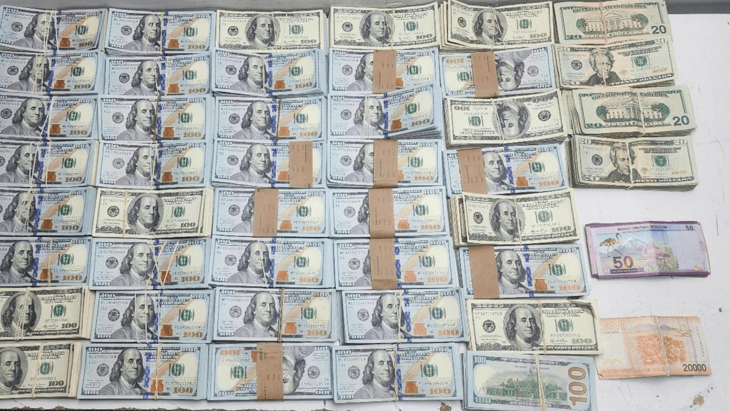 Dólares incautados Dólares incautados