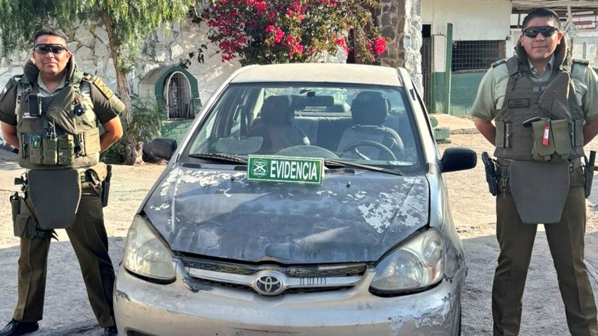 Carabineros recupera vehículo robado en Playa Amarilla Carabineros recupera vehículo robado en Playa Amarilla