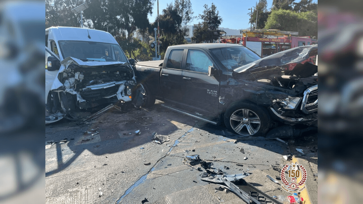 Dos heridos tras choque en Antofagasta Dos heridos tras choque en Antofagasta