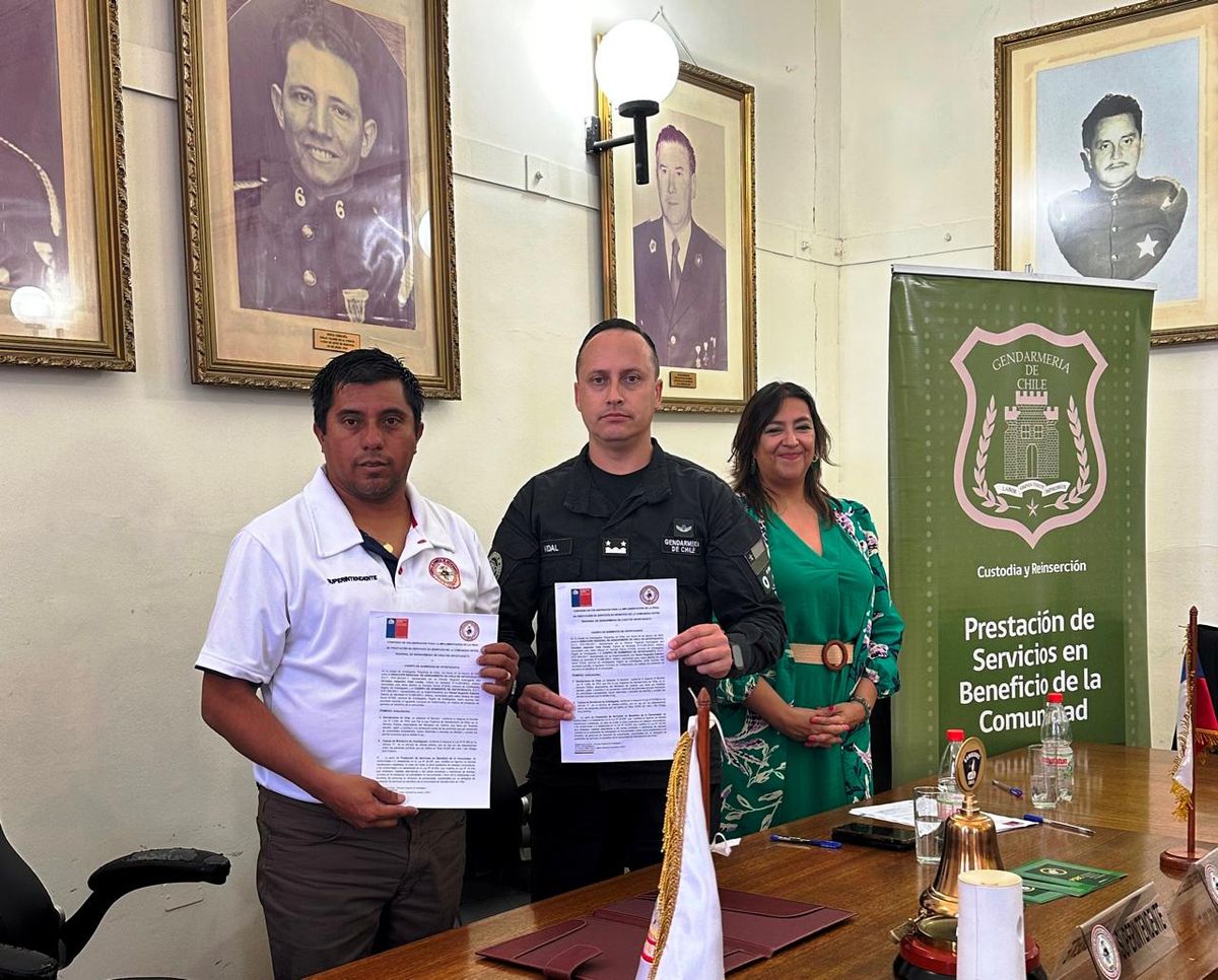 Gendarmería y Bomberos de Antofagasta se unen para penas sustitutivas Gendarmería y Bomberos de Antofagasta se unen para penas sustitutivas