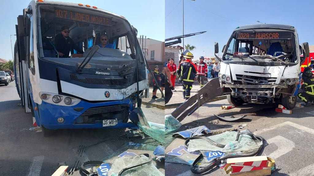 Colisión microbuses Colisión microbuses