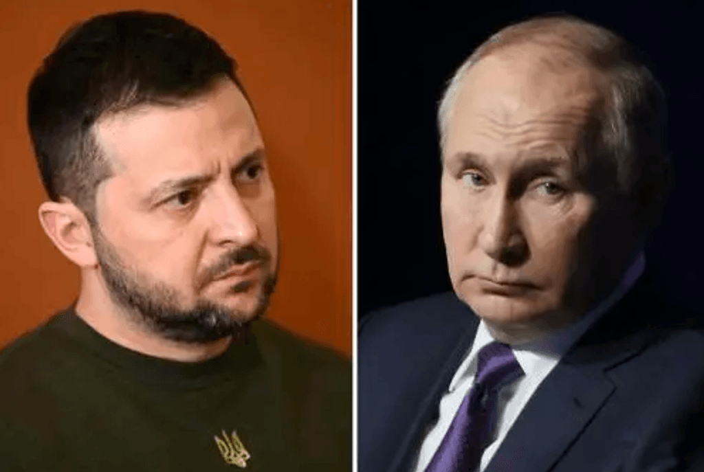 Volodimir Zelenski y Vladimir Putin Volodimir Zelenski y Vladimir Putin