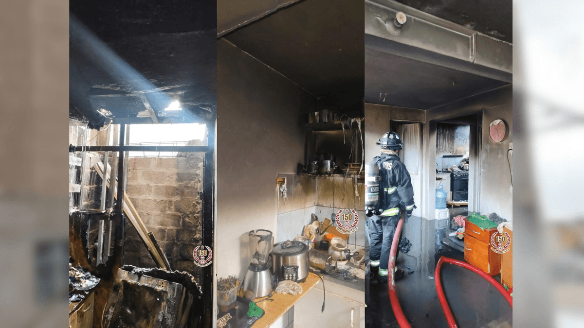 Incendio menor afecta vivienda en Antofagasta Incendio menor afecta vivienda en Antofagasta