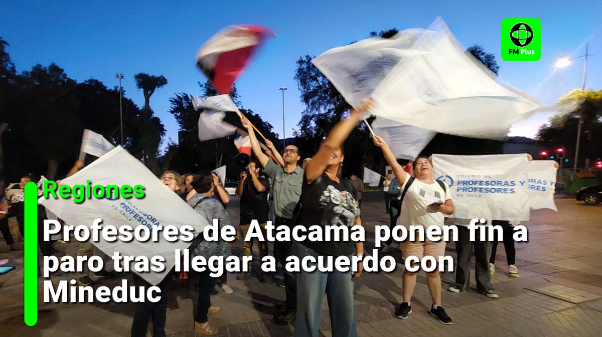 Profesores de Atacama ponen fin a paro tras llegar a acuerdo con Mineduc