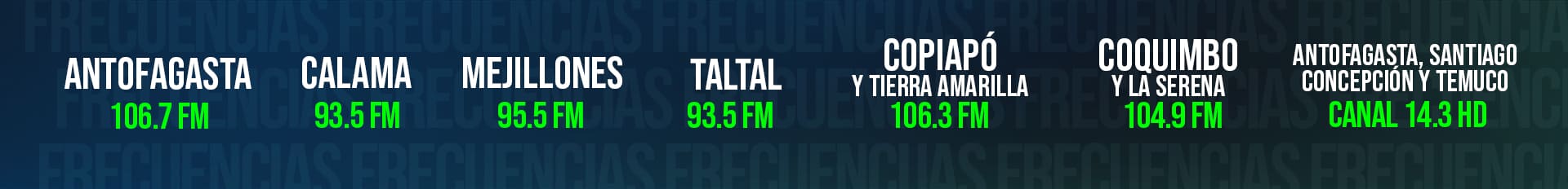 FRECUENCIAS FMPLUS FRECUENCIAS FMPLUS