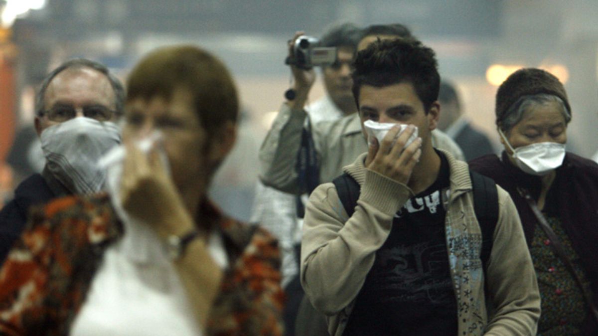 Tenga cuidado si es que respira en un ambiente contaminado