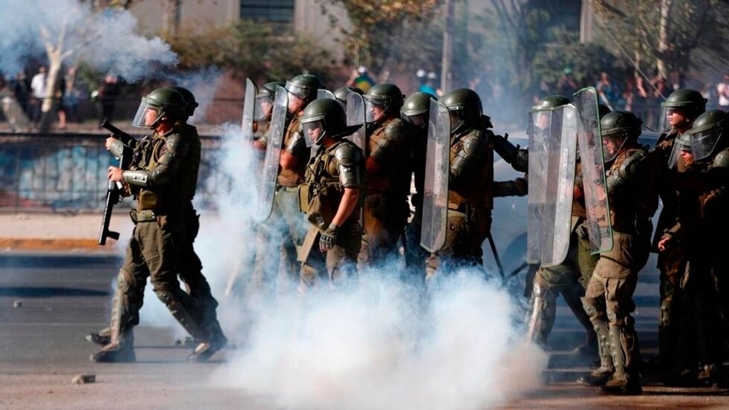 manifs chile policias manifs chile policias