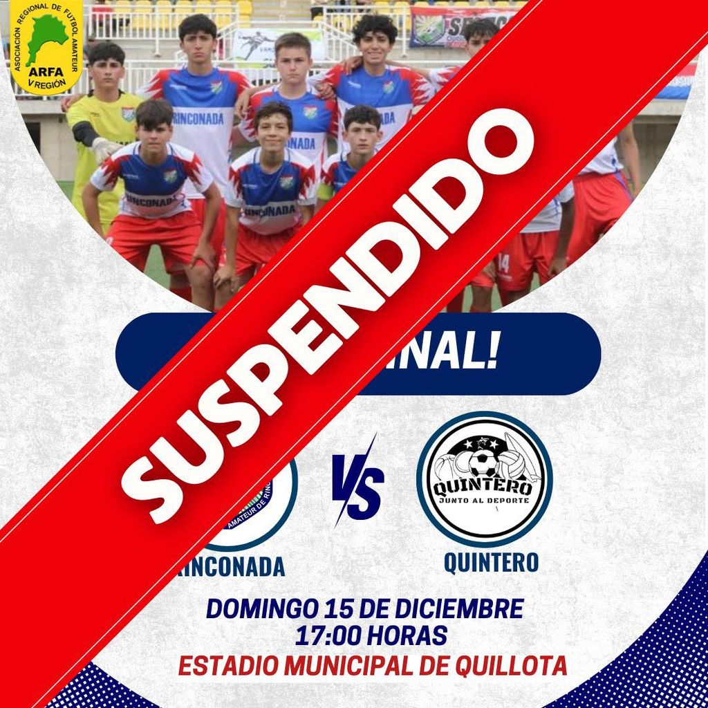 SUSPENSIÓN FINAL SUB13 SUSPENSIÓN FINAL SUB13