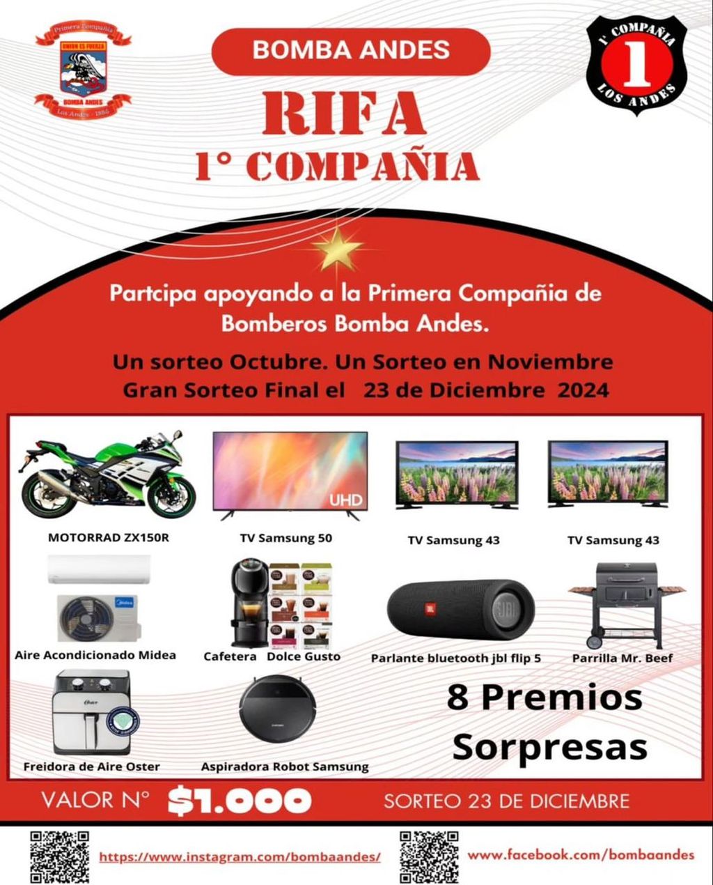 RIFA BOMBEROS 1 RIFA BOMBEROS 1