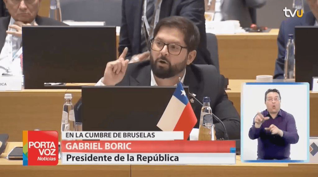 Gabriel Boric en Cruselas Gabriel Boric en Cruselas