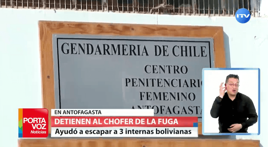 Antofagasta: Detienen a chofer de fuga que ayudó a escapar a 3 internas bolivianas Antofagasta: Detienen a chofer de fuga que ayudó a escapar a 3 internas bolivianas