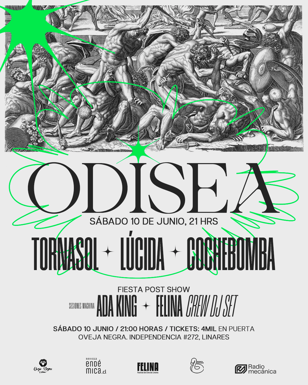 Primera Edición de Odisea, este sábado 10 de junio