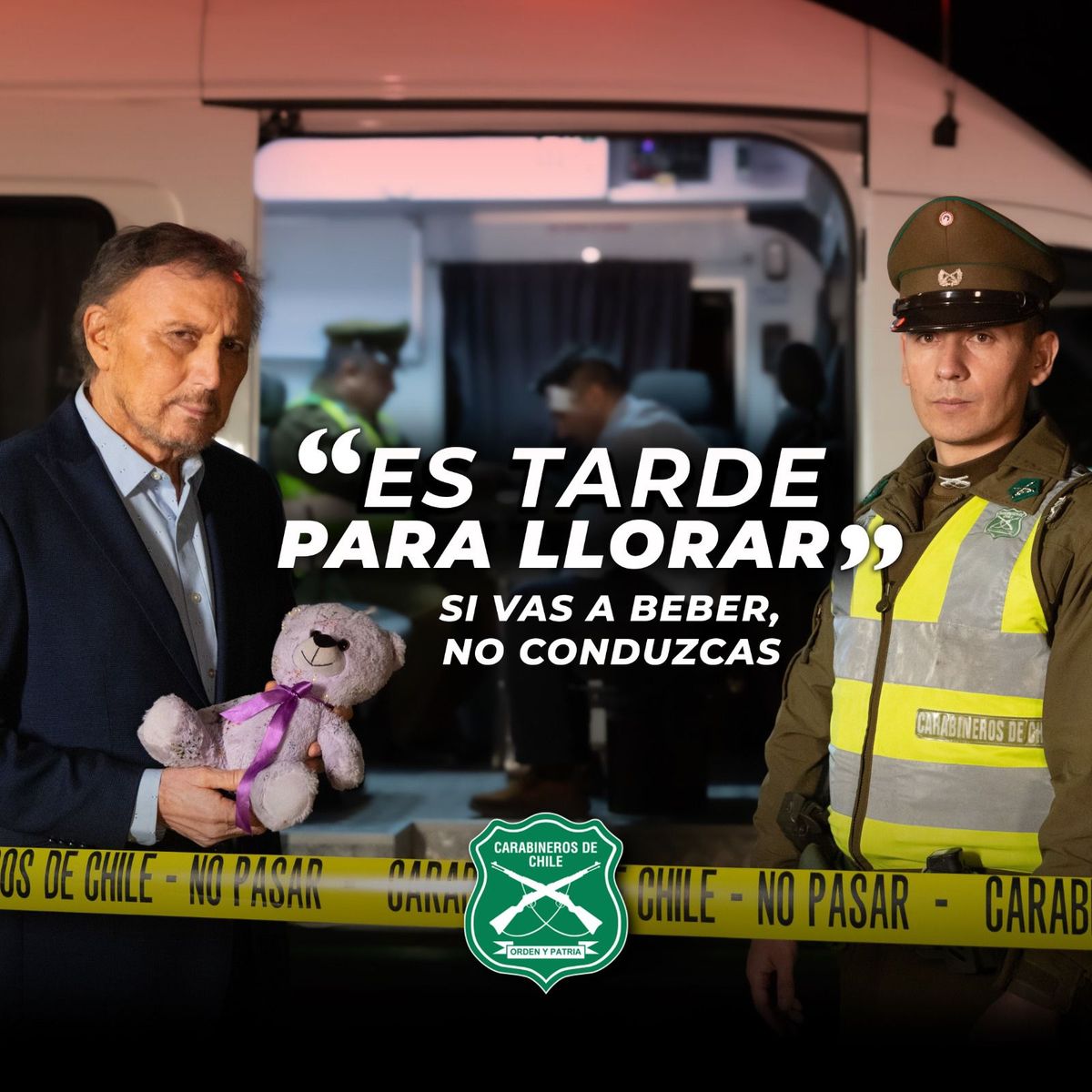 Carabineros y Carlos Pinto