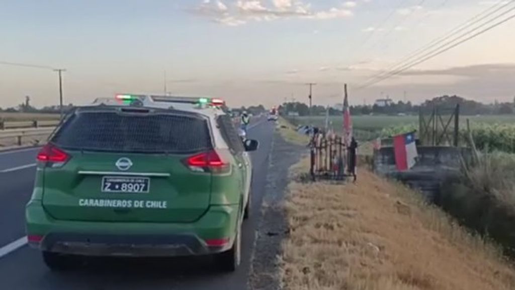 Menor de edad fallece tras colisión y volcamiento en la Ruta 5 Sur Menor de edad fallece tras colisión y volcamiento en la Ruta 5 Sur