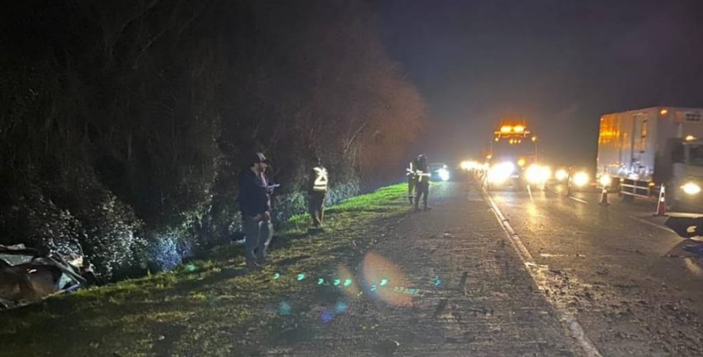 Volcamiento en la Ruta 5 Sur deja un fallecido Volcamiento en la Ruta 5 Sur deja un fallecido