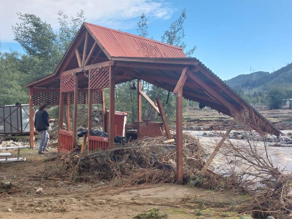 Las consecuencias del reciente temporal en el Embalse Ancoa Las consecuencias del reciente temporal en el Embalse Ancoa