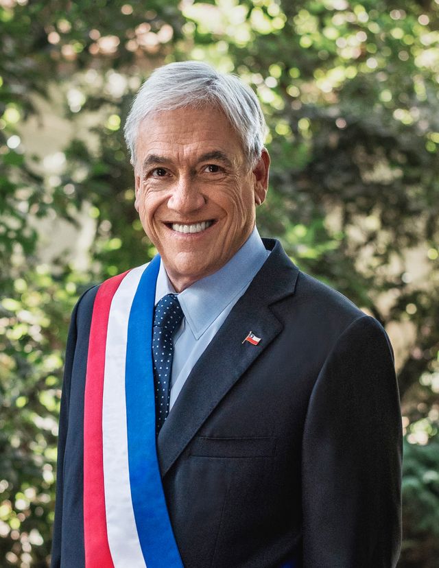Retrato ex presidente Sebastián Piñera