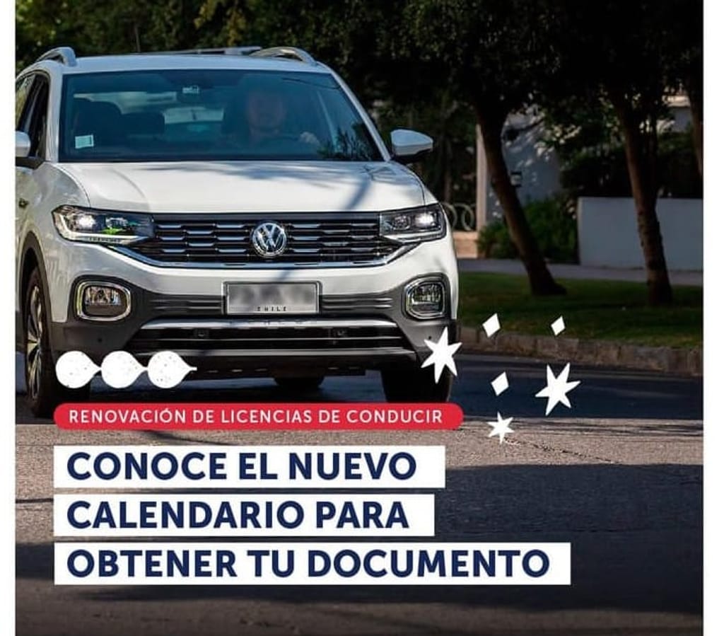 Calendario para la renovación de las licencias de conducir