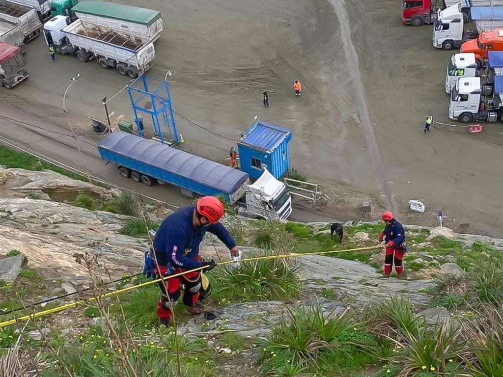 bomberos rescatan a perro bomberos rescatan a perro