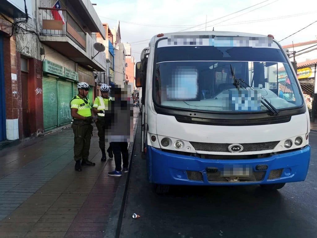 Micrero detenido Micrero detenido