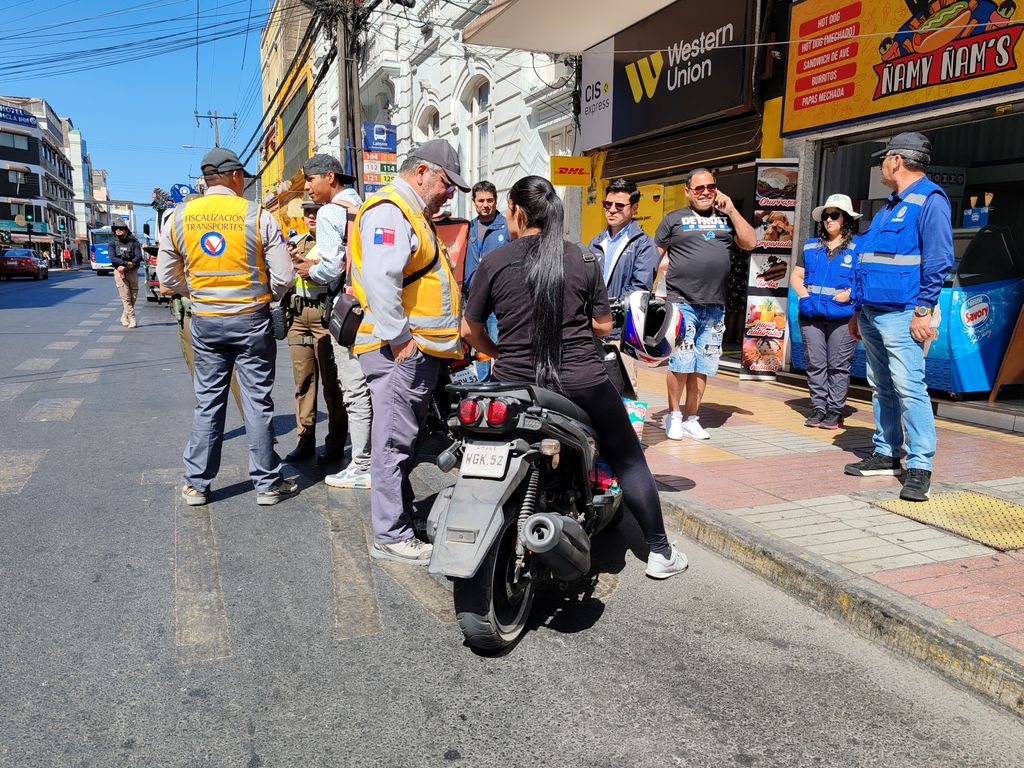 Incautación de motocicletas en el centro de antofagasta Incautación de motocicletas en el centro de antofagasta