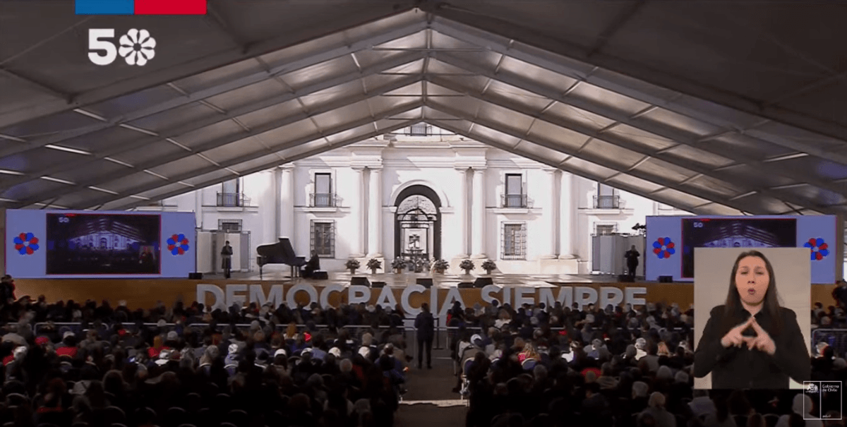 EN VIVO Conmemoran 50 años del Golpe de Estado en Palacio de La Moneda