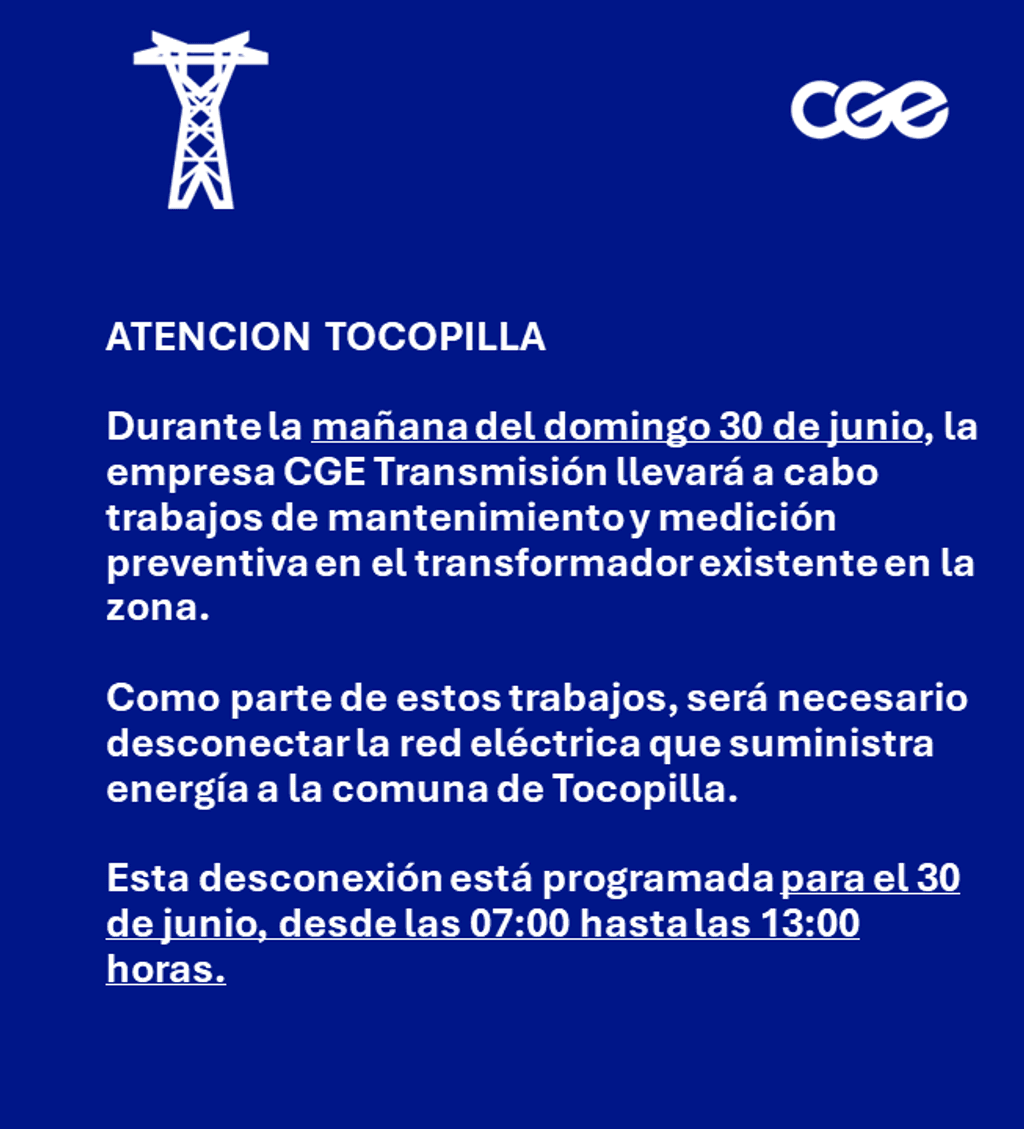 Desconexion 30 de junio Desconexion 30 de junio