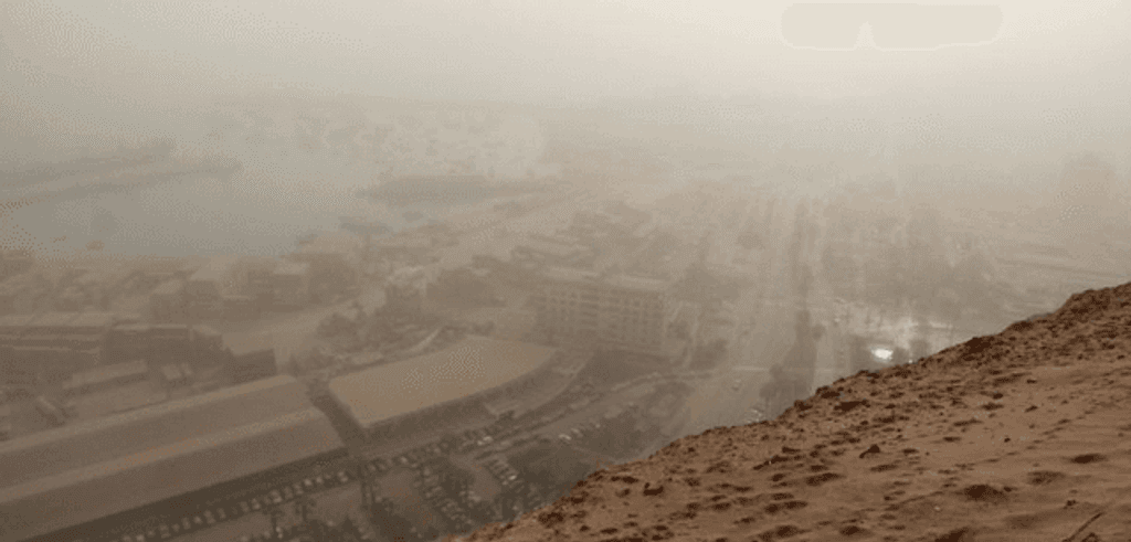 tormenta de arena y de polvo tormenta de arena y de polvo