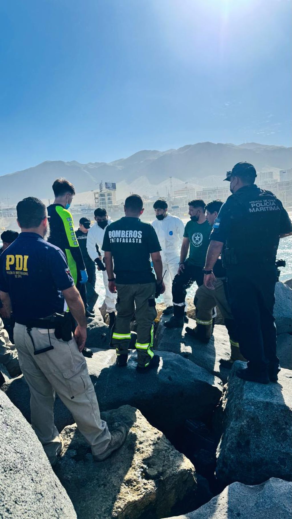 RESTOS DE CADAVER EN PLAYA TROCADERO