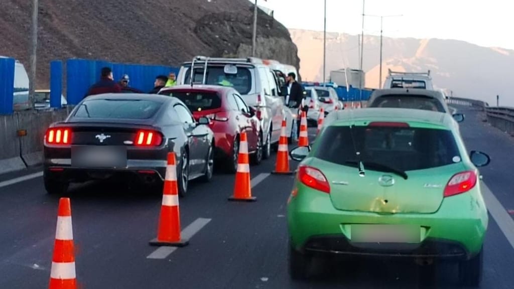 colisión por alcance Ruta A-16 colisión por alcance Ruta A-16