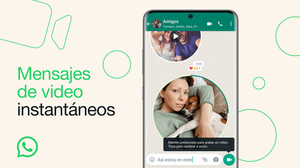 Videos instantáneos WhatsApp