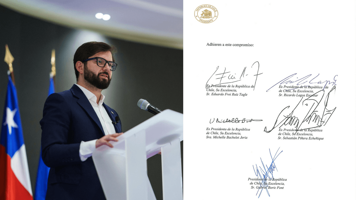 "Por la democracia, siempre". "Por la democracia, siempre".