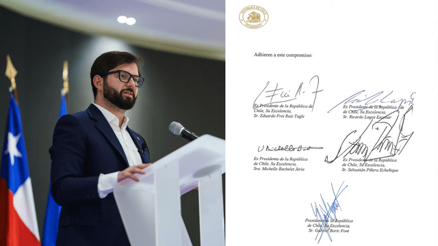 "Por la democracia, siempre". "Por la democracia, siempre".