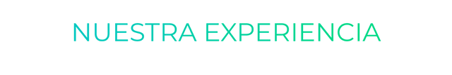 NUESTRA EXPERIENCIA NUESTRA EXPERIENCIA