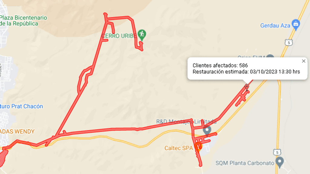 Corte de energía Corte de energía