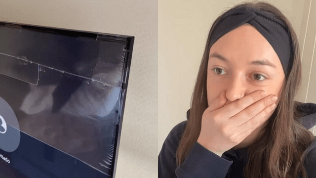 TikToker se vuelve viral al intentar quitar la mica de su televisor TikToker se vuelve viral al intentar quitar la mica de su televisor