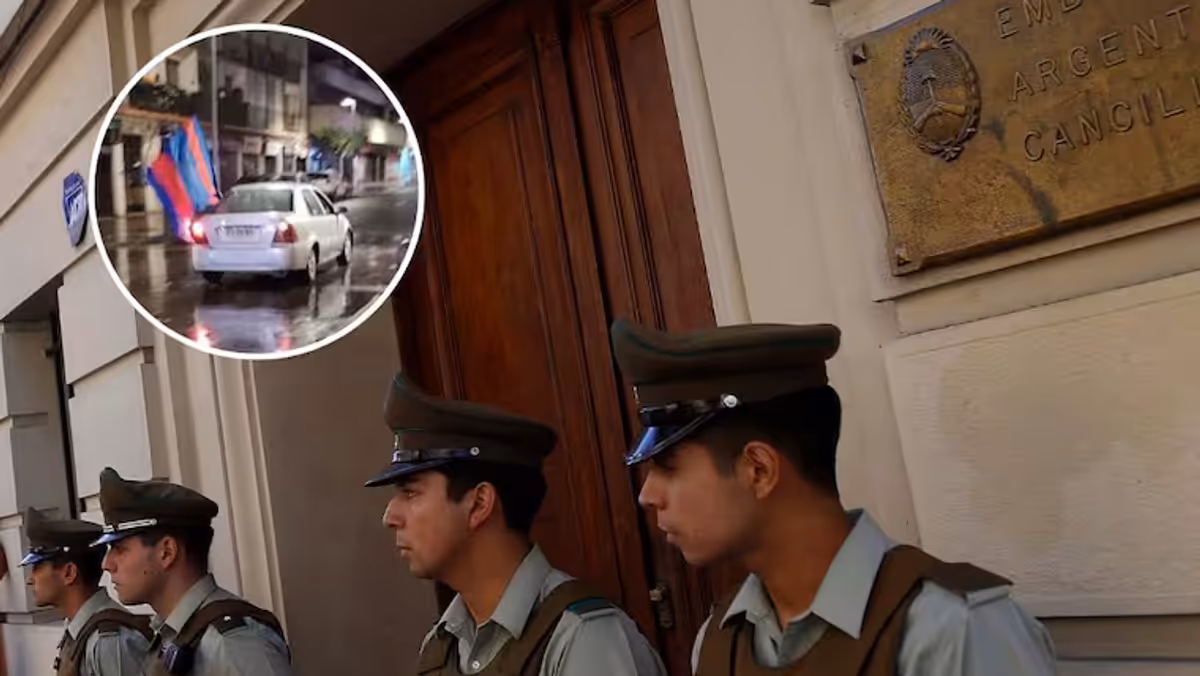 Refuerzan seguridad en embajada de Argentina en Chile tras violencia en Avellaneda Refuerzan seguridad en embajada de Argentina en Chile tras violencia en Avellaneda