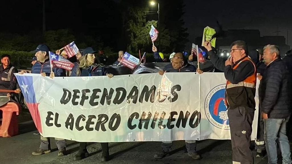 Manifestación, Siderúrgica Huachipato