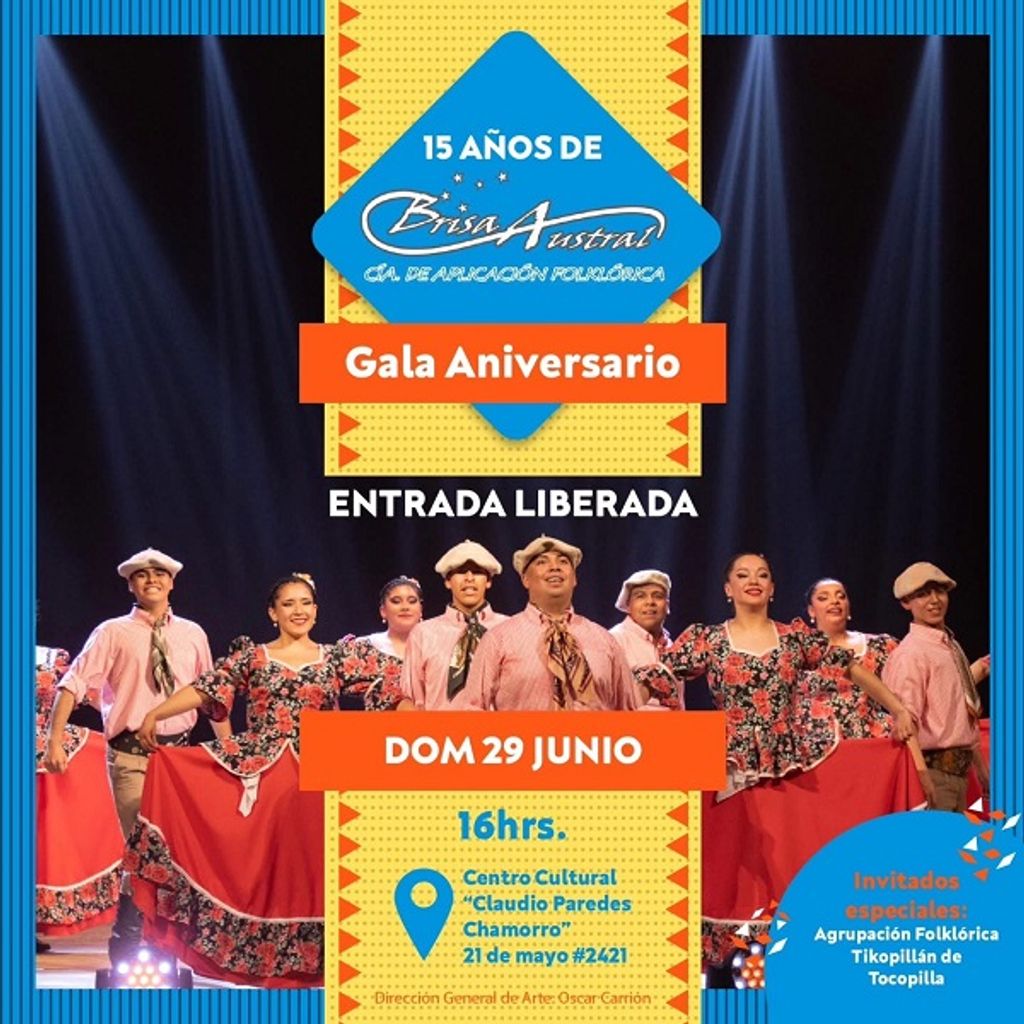 Afiche Brisa Austral Gala Aniversario 2025 Afiche Brisa Austral Gala Aniversario 2025