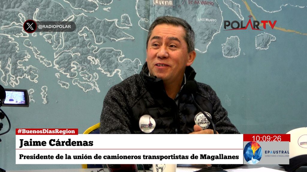 Jaime Cárdenas, Presidente de la unión de camioneros transportistas de Magallanes Jaime Cárdenas, Presidente de la unión de camioneros transportistas de Magallanes