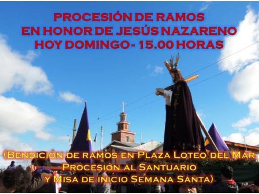 PROCESIÓN DE RAMOS ESTA TARDE