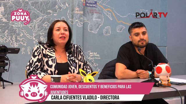 Carla Cifuentes, directora regional del INJUV Magallanes, junto a Jorge Alarcón Bustamante, encargado intersectorial, presentaron la plataforma Comunidad Joven