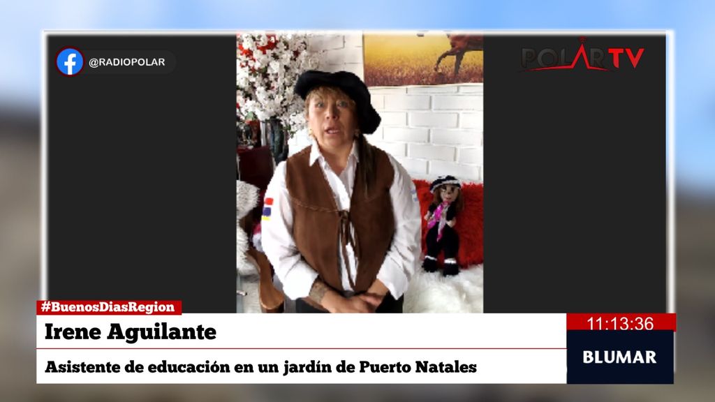 Irene Aguilante, asistente de educación en un jardín de Puerto Natales Irene Aguilante, asistente de educación en un jardín de Puerto Natales