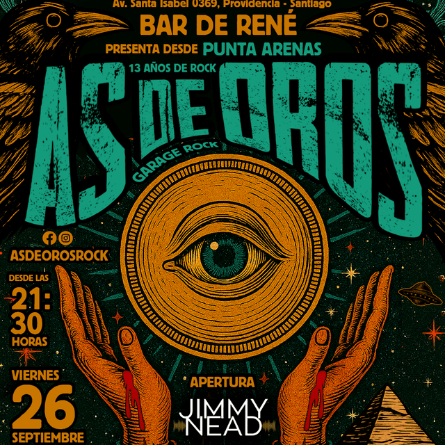 afiche as de oros BAR DE RENE
