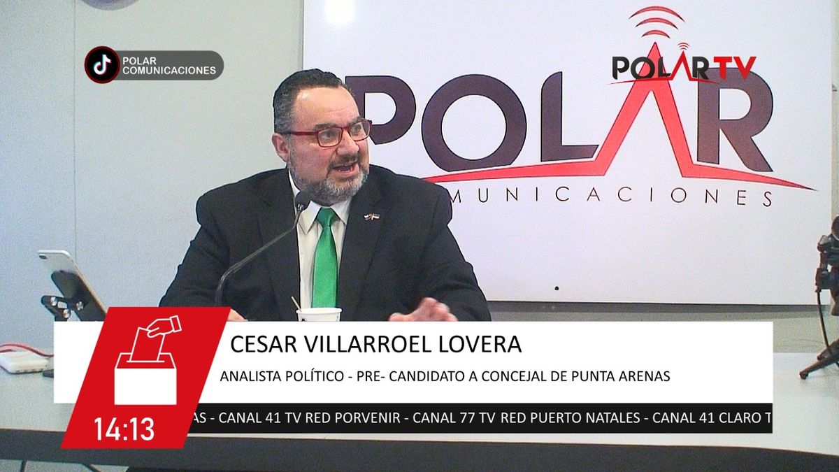 PRE CANDIDATO A CONCEJAL POR PUNTA ARENAS, CÉSAR VILLARROEL LOVERA: 