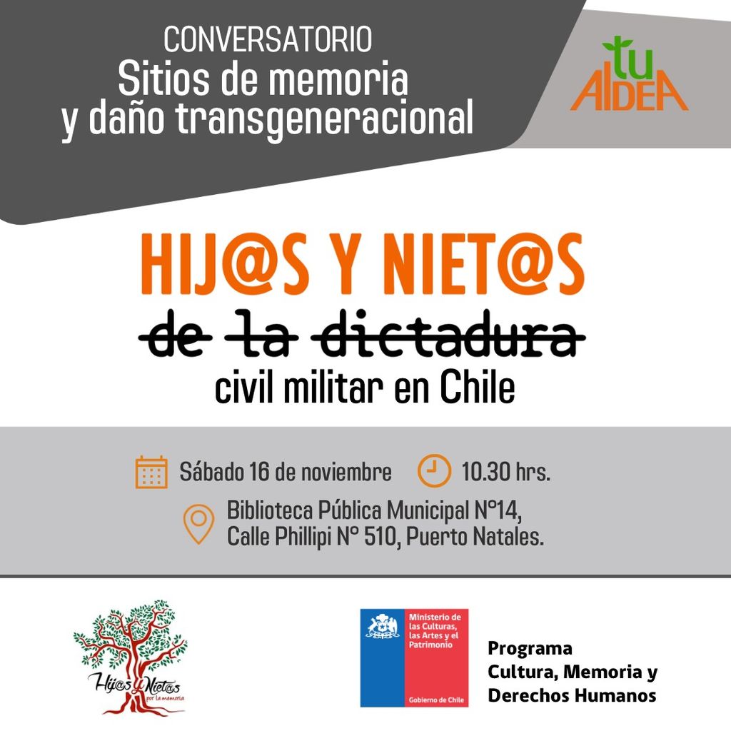 Afiche conversatorio Afiche conversatorio