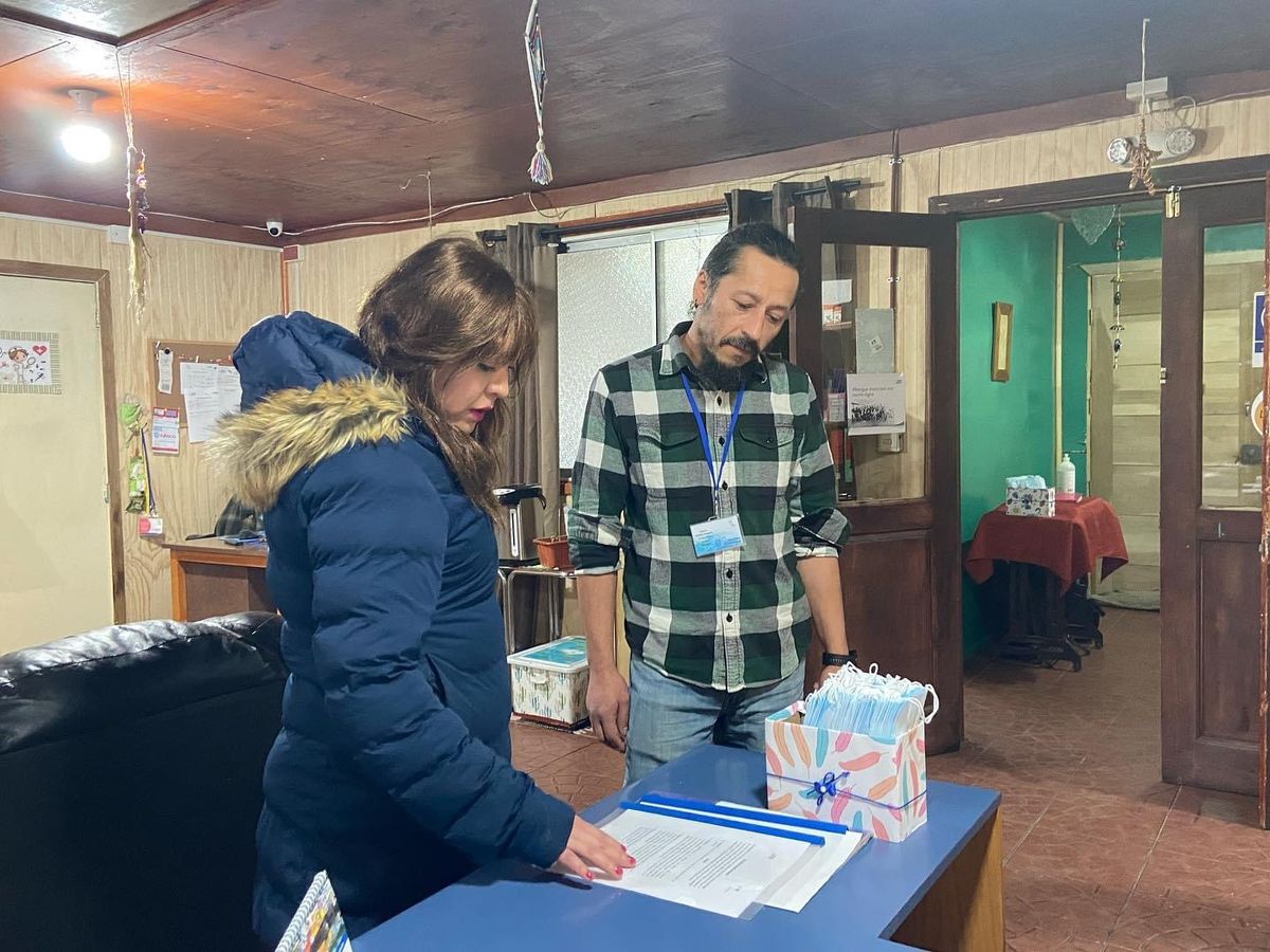 DELEGADA PRESIDENCIAL PROVINCIAL ROMINA ÁLVAREZ VISITA ALBERGUE PARA